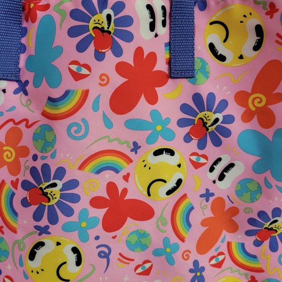 Estee Lauder Hattie Stewart Tote Bag Fun Print Beach Bag - Picture 7 of 11